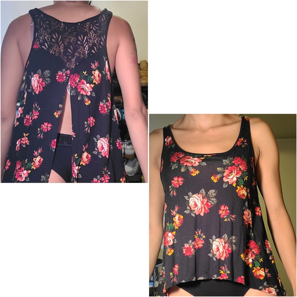 Floral tank top